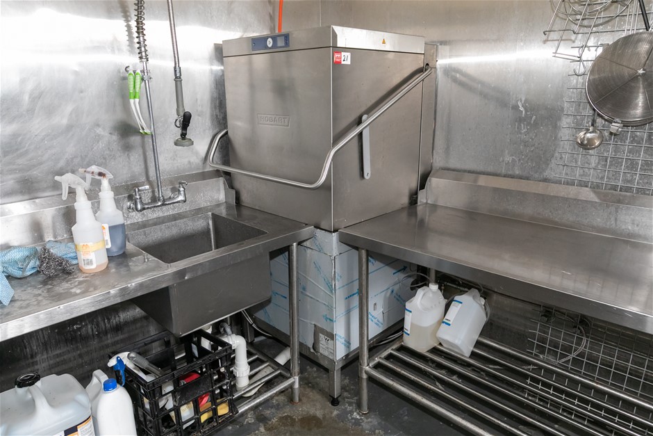 Hobart AMXXL-A-SEF Pass Through Dish Washer