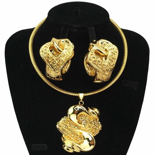Bold Earrings & Necklace Set