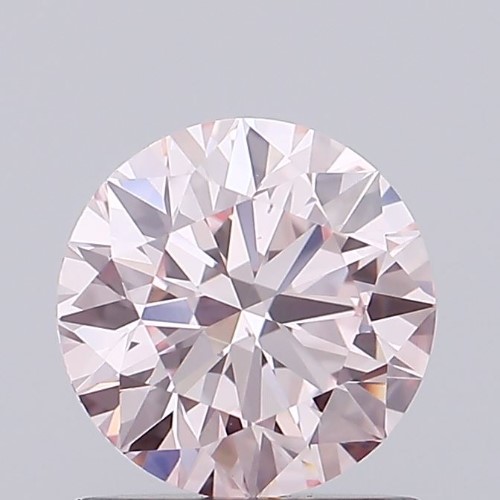 0.92 Carat Round Brilliant cut Diamond Fancy Intense Pink /VS1