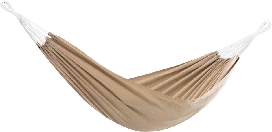 VIVERE Brazilian Style Sunbrella Double Hammock, Sand. NB: Not in original