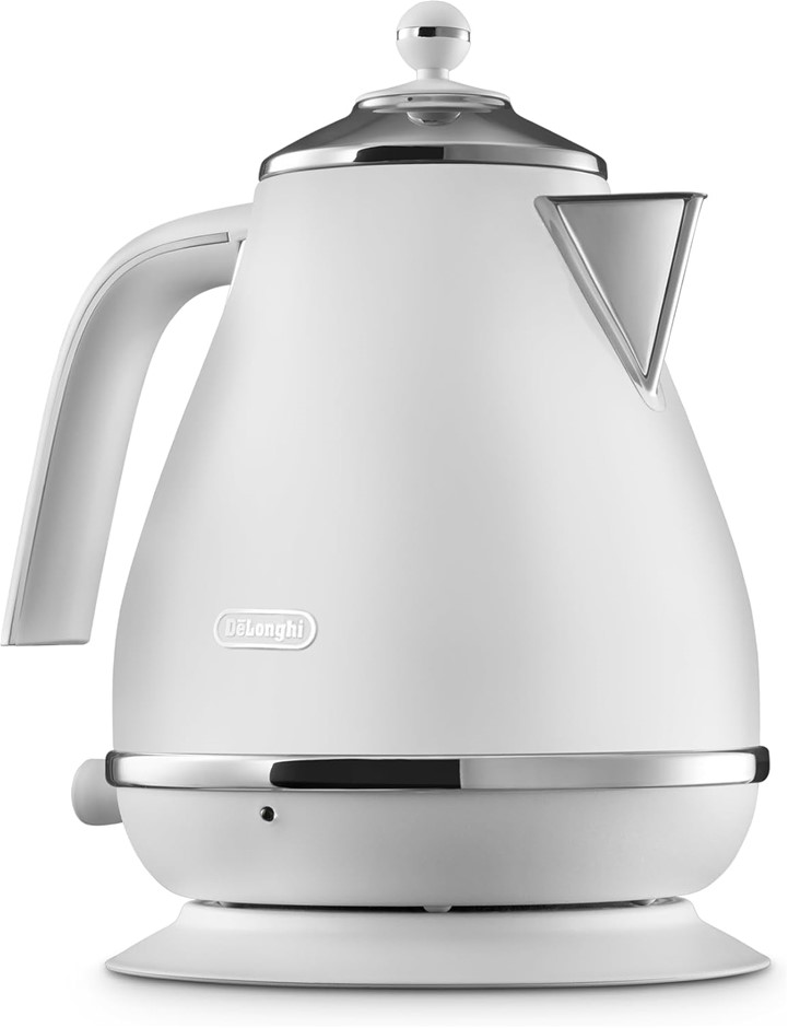 DE'LONGHI Icona Capitals Kettle, 1.7 Litre Capacity, Helsinki White.