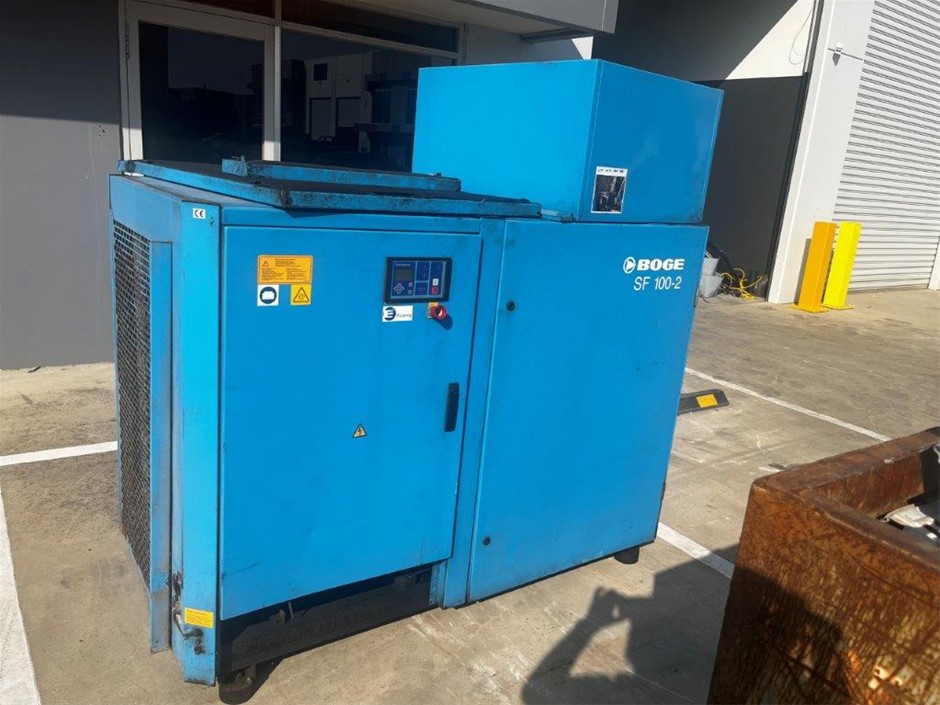 No Reserve BOGE SF 100-2 Screw Compressor