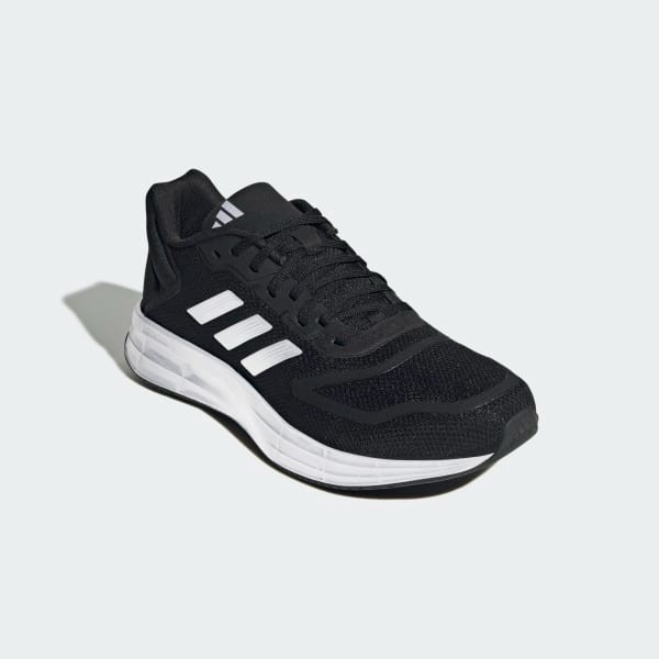 ADIDAS Men's Duramo 10 Shoes, Size US9, Black/White, GW8336. NB: minor use