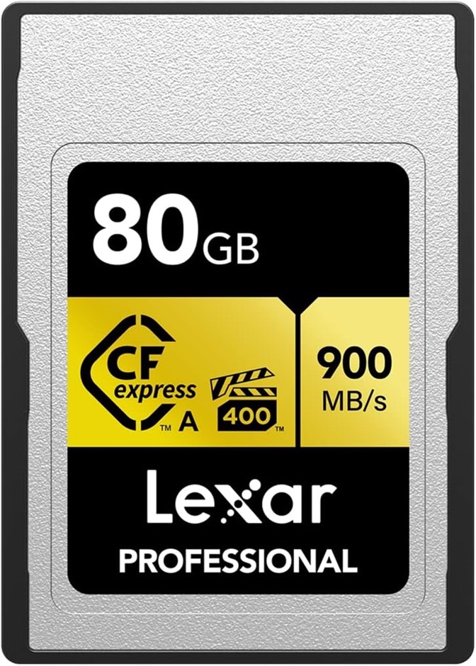 Lexar Professional CFexpress Type A Gold Series Memory Card, 80GB