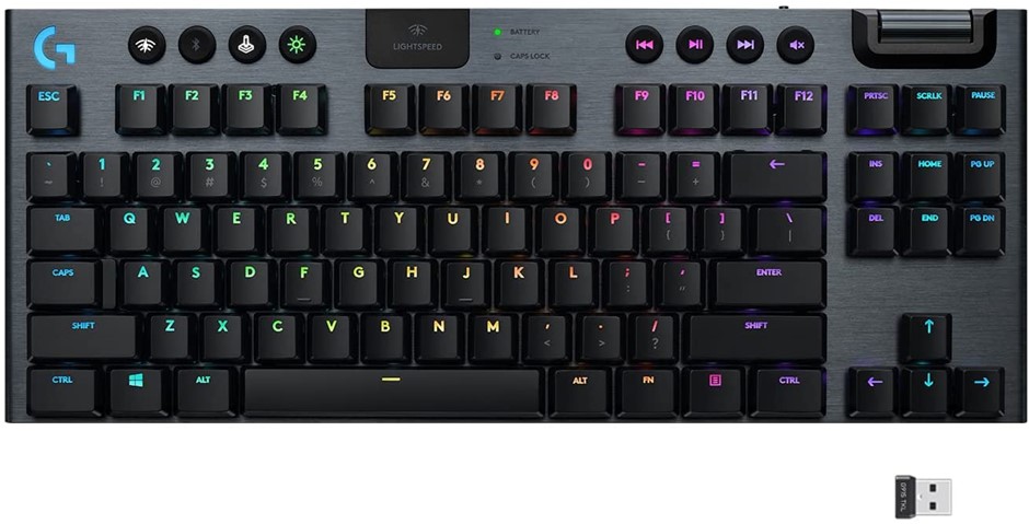 LOGITECH G G915 TKL Tenkeyless Lightspeed Wireless RGB Mechanical Gaming Ke