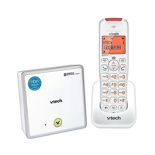 VTECH Comfort Cordless Bundle - NBN Ready Phone System - 1 handset - White.