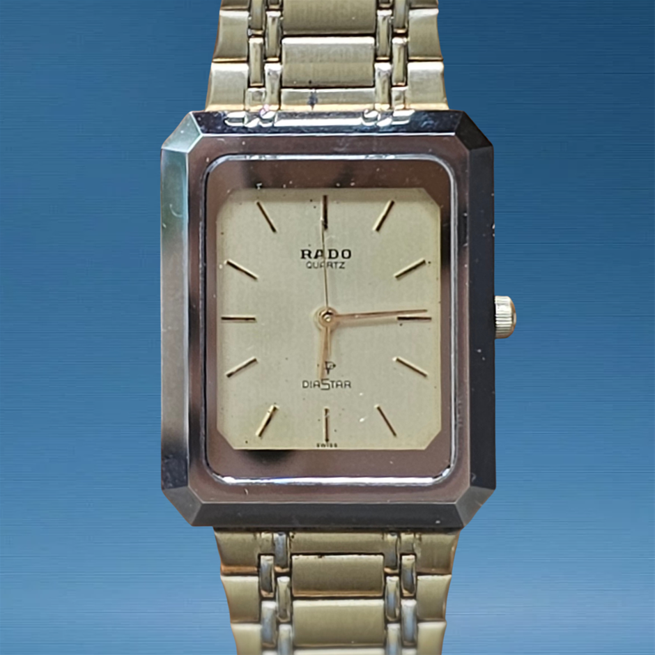 RADO DIASTAR 110.9515.3 Gold Dial 27MM QUARTZ STEEL