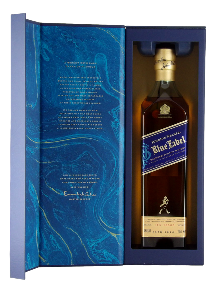 Johnnie Walker Blue Label Gift Box NV (1x 700mL) Scotland - 60 Available !!