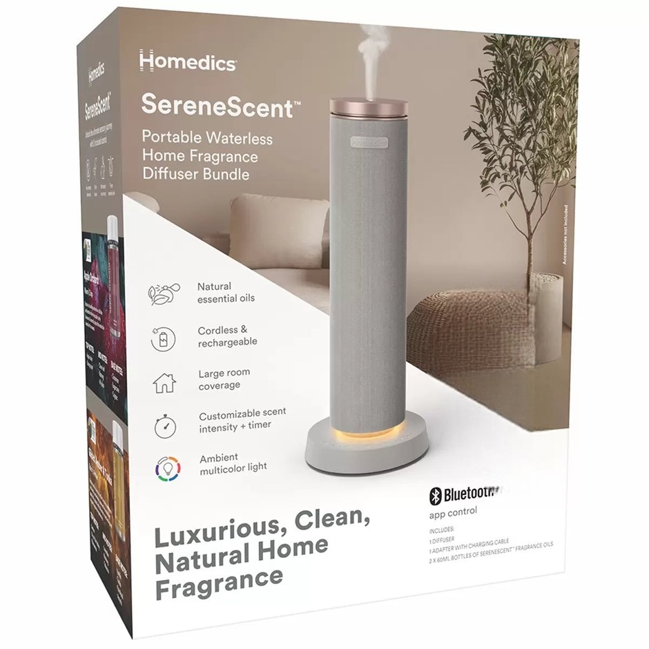 HOMEDICS SERENESCENT Waterless & Wireless Diffuser Bundle