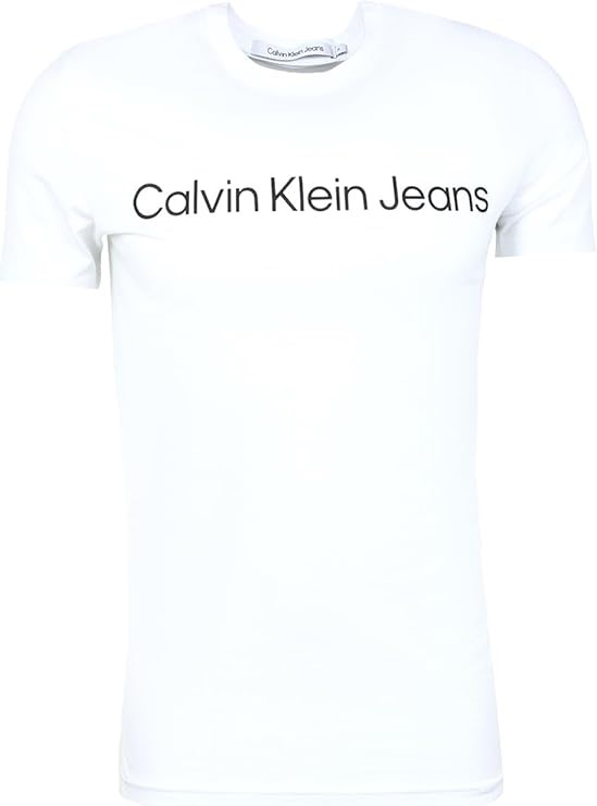 CALVIN KLEIN JEANS Men's Core Institutional Logo Slim T-Shirt, Medium, Brig
