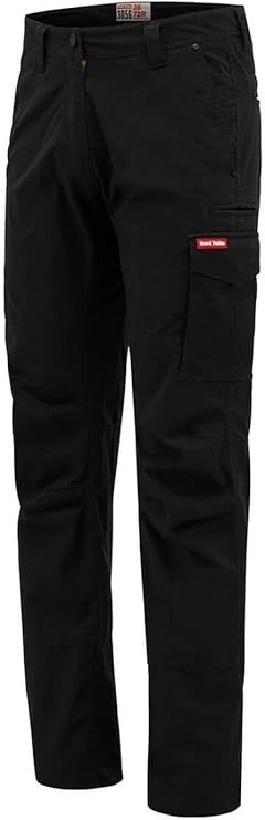 Hard Yakka Women's Ripstop Cargo Pant, Size 10, Black, Y08930 (5203941). B