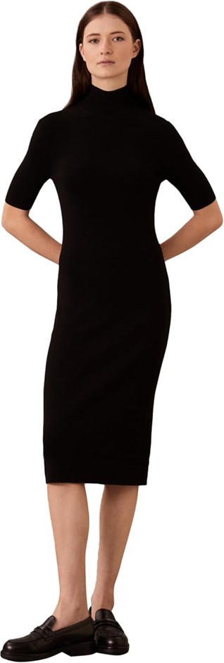 CALVIN KLEIN Women's Sportswear Comfort Knit Mock Neck Hs Dress, Size S, Ck