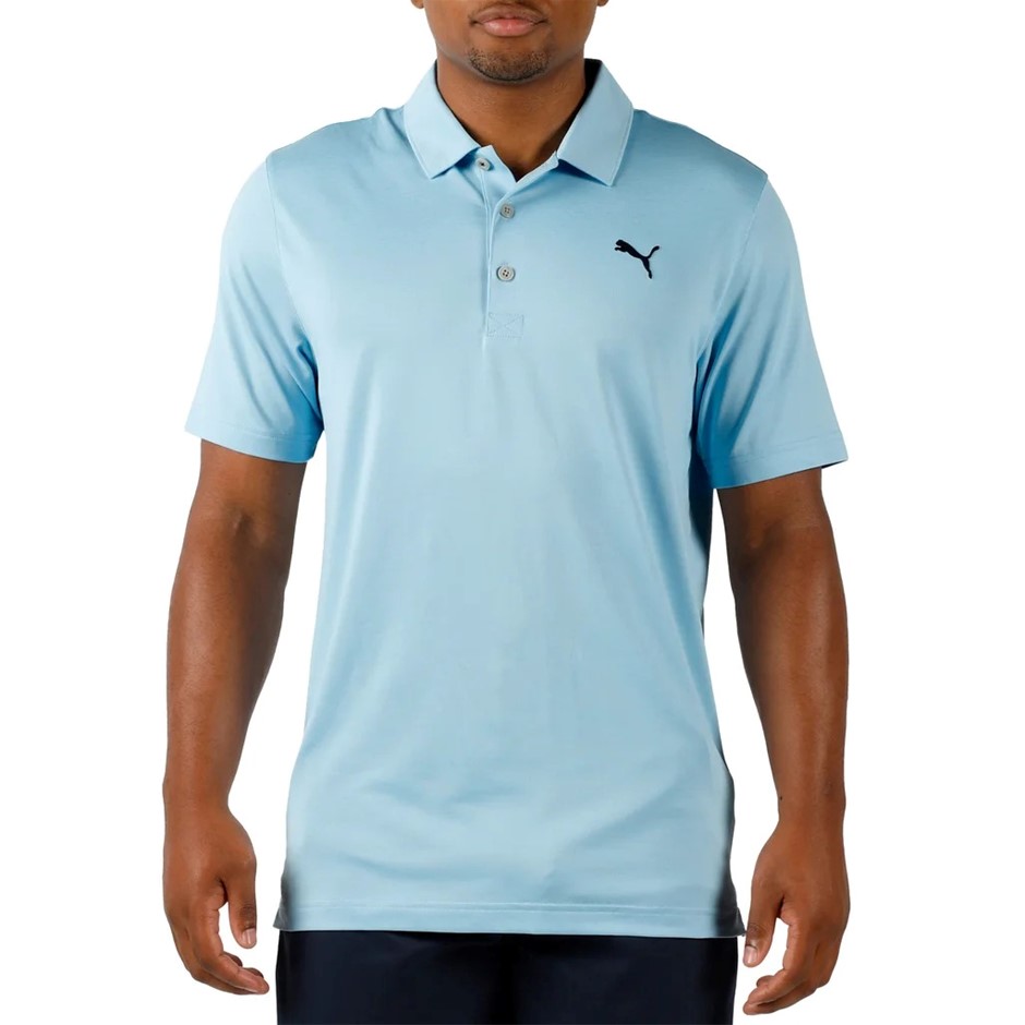 PUMA Men's Polo, Size S, Light Blue (05), 238067. Buyers Note - Discount F
