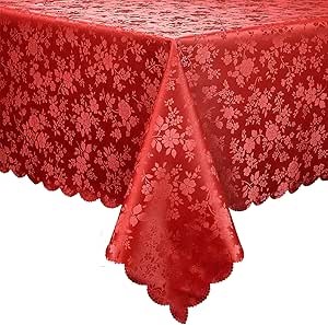 Smiry Rectangle Table Cloth, Waterproof Heavy Duty Vinyl Tablecloths, Wipea