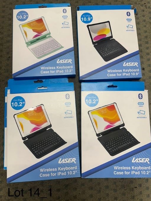 END OF LEASE SALE: Large quantity of Bluetooth keyboard with case