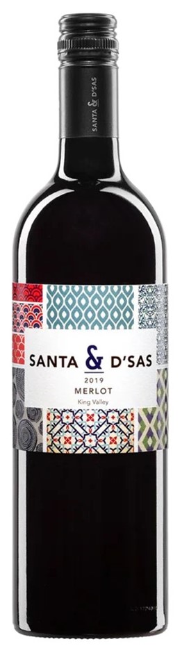 Santa & D'Sas Merlot 2019 (6x 750mL).