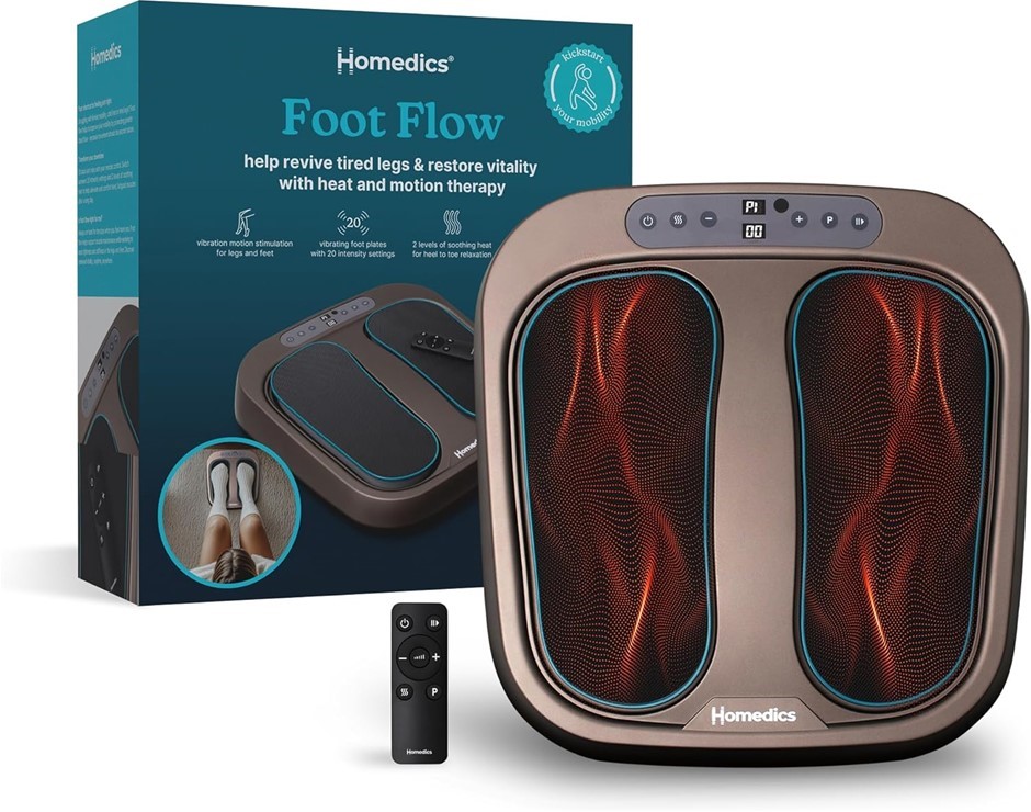 HOMEDICS Foot Flow Mobility Booster Vibration Massager