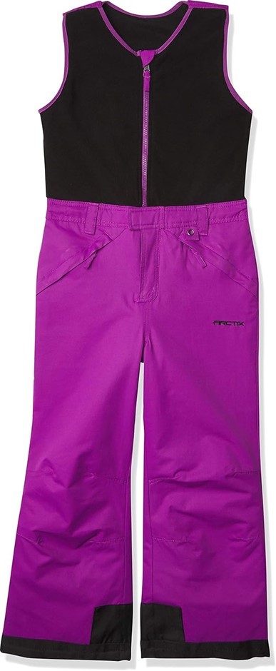 ARCTIX Kids Limitless Fleece Top Bib Overalls, Large, Ombre Magenta, 6235.