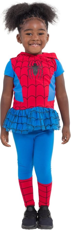 MARVEL AVENGERS Girl's Spider-Man Spider-Gwen Captain America Girls Cosplay