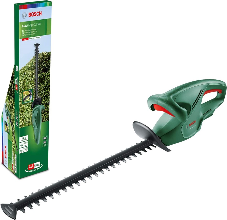 BOSCH Cordless Hedge Cutter EasyHedgeCut 18-45 - Skin Only.