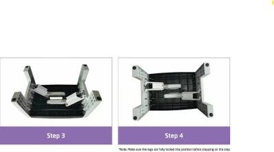BRITEC Foldable Step Stool, Compact with a max wight load of 150kgs.