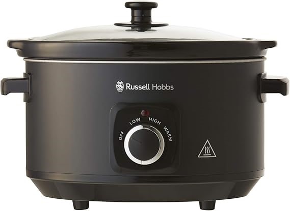 Russell Hobbs RHSC4A Stylish 4L Slow Cooker - Matte Black, NB: Minor use, n