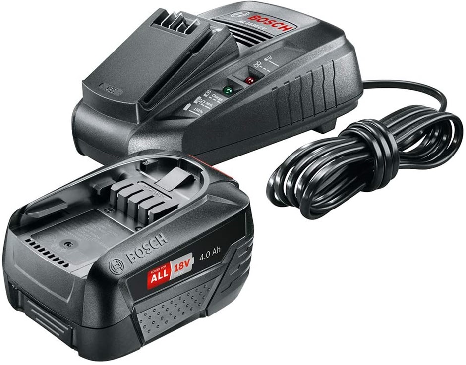 BOSCH 18V 4.0Ah Lithium Ion Battery & Charger Starter Set.