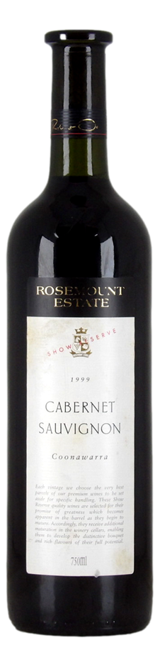 Rosemount Estate Show Reserve Cabernet Sauvignon 1999 (1x 750mL).