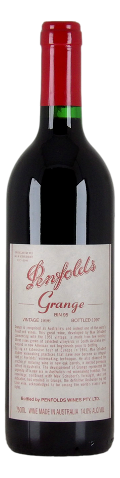 Penfolds Bin 95 Grange 1996 (1x 750mL), SA.