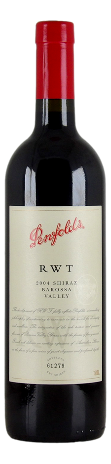Penfolds `RWT` Shiraz 2004 (1 x 750mL)  Barossa  SA.