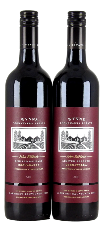 Wynns John Riddoch Cabernet Sauvignon 2004 (2x 750mL) Coonawarra, SA