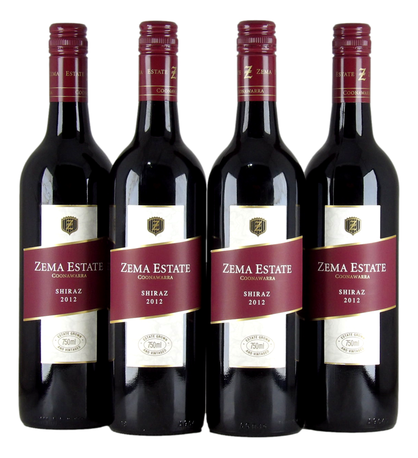 Zema Estate Coonawarra Shiraz 2012 (4x 750mL) SA