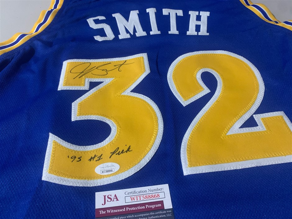 Joe Smith signed and inscribed Jersey - Warriors