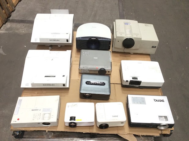Panasonic & Laser & BENQ & SANYO & SONY & Hitachi Projectors (Lot of 11)