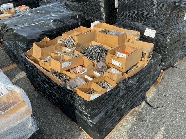 Assorted Nuts Bolts and Screws Pallet Of