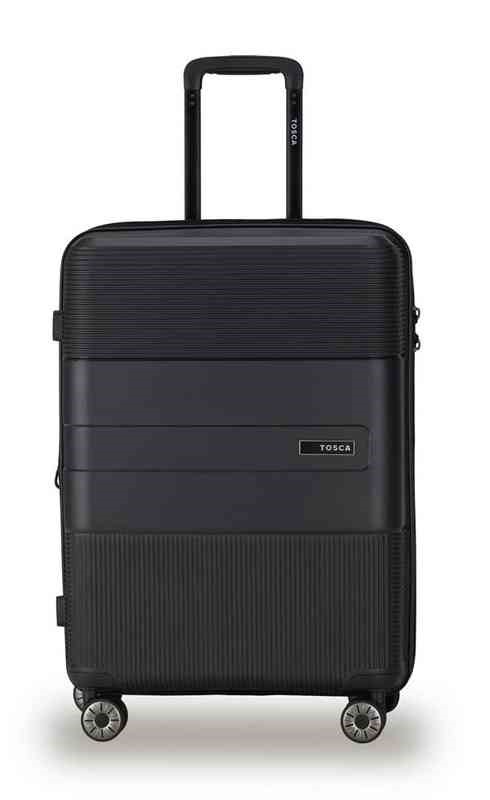 TOSCA Orion Medium Hard Trolley Luggage, 65cm Case, Black. NB: no box, dust