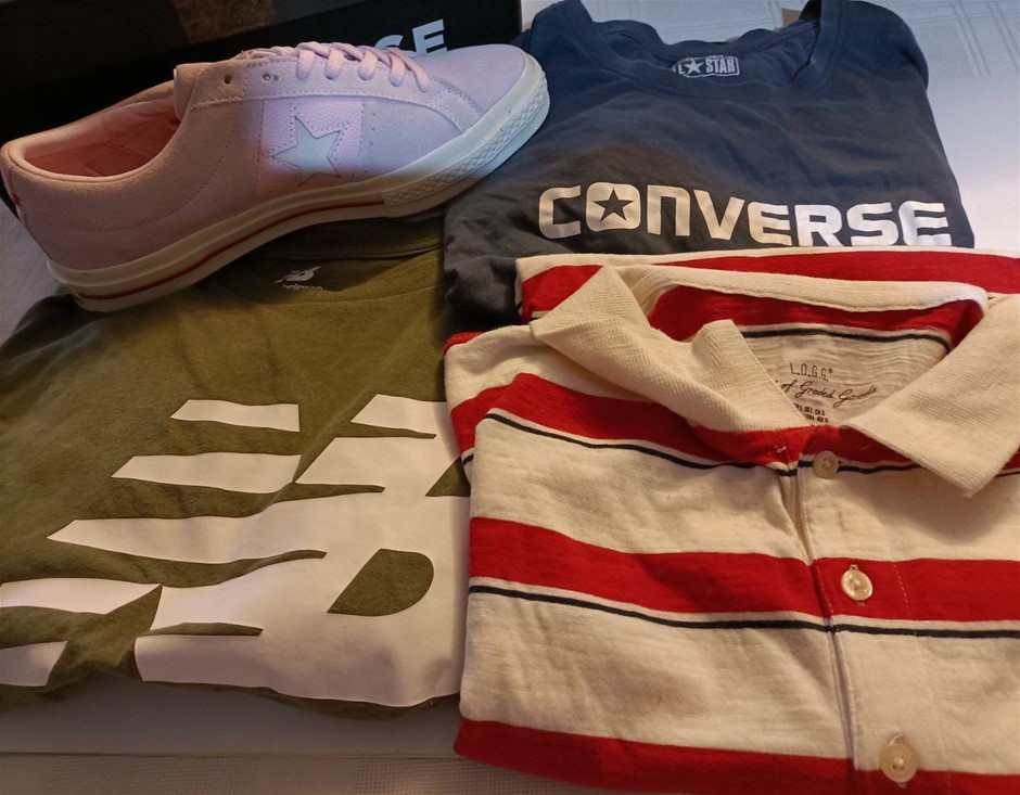 Converse All Star US 9 New and 3x Quality Sports Shirts Used. Others