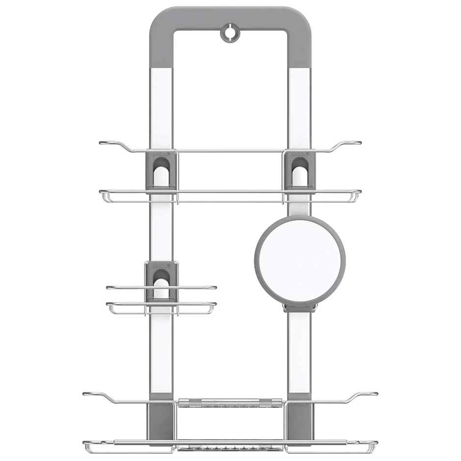 ARTIKA Trent Hanging Shower Caddy, Light Grey. NB: Caddy's frame is broken