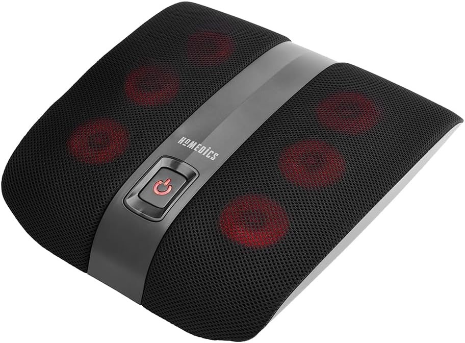 HOMEDICS Triple Action Shiatsu Rotational Foot Massager with Heating Functi