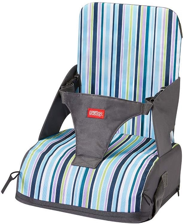 NUBY Travel Booster Seat, Folds Into A Handy Bag.