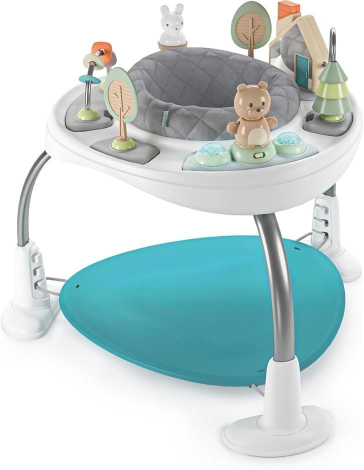 INGENUITY Spring & Sprout 2-in-1 Baby Activity Center Jumper.