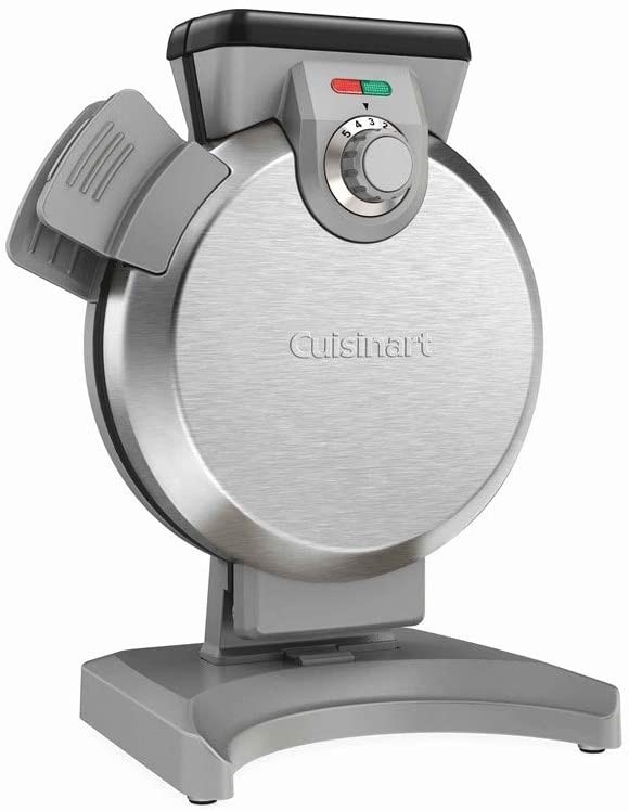 CUISINART Waffle Maker, Silver, 16.5 x 30.5 x 19cm. Model WAF-V100A. NB: Ha