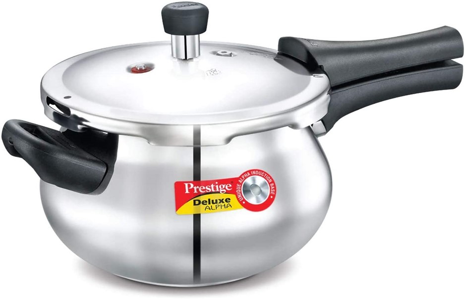 PRESTGE 3.3-Liter Deluxe Alpha Stainless Steel Baby Handi, Small, Silver. N