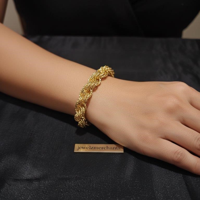 18K/Italy Gold Filled Bracelet -(Stamped 18K/Italy)-Warranty Quality-Gift