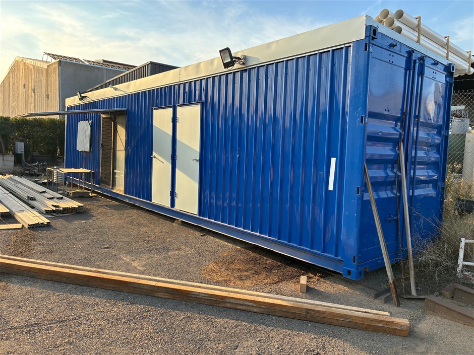 Modified Shipping Container Building / Site Office Auction (0049 ...