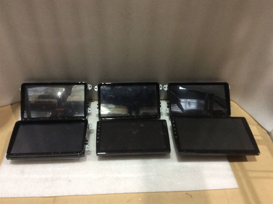 Mixed Brand Car Stereo Head Units & Touchscreen Displays (Lot of 6)