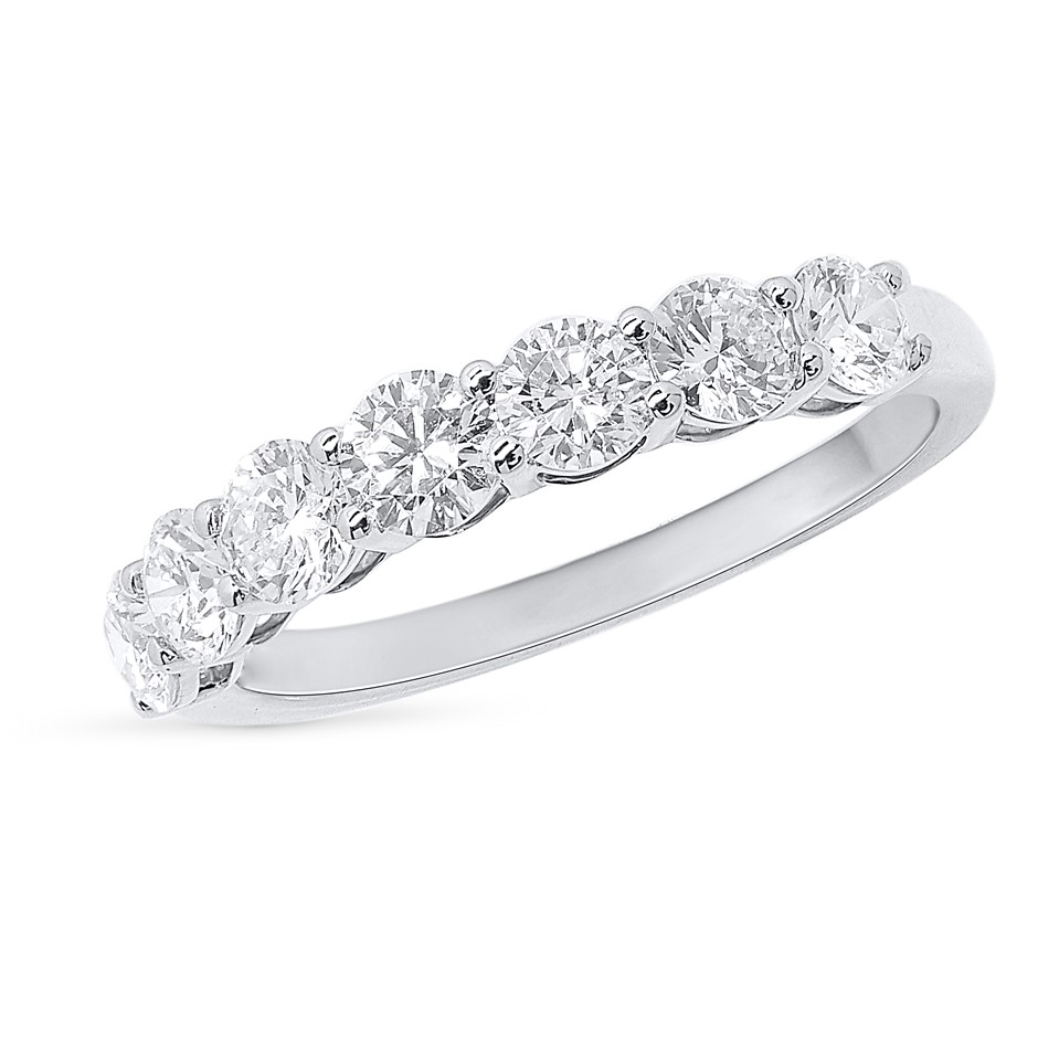 1.02 Carat White Gold Lab Grown Diamond band ( Stamped 9K )