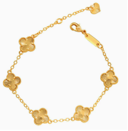 18k Yellow Gold Filled Plated Bracelet- Warranty Quality-Bonus Gift