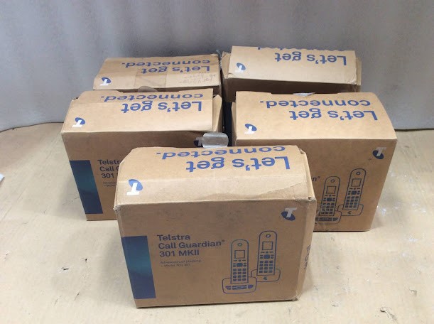 Telstra Cordless Telephone Handset Systems - New Unboxing (Lot of 5)