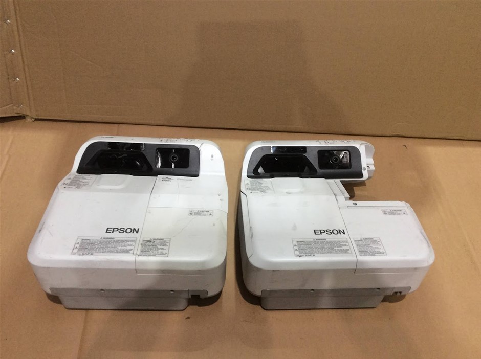 Epson EB-695Wi and EB-675Wi LCD Projectors (Lot of 2)
